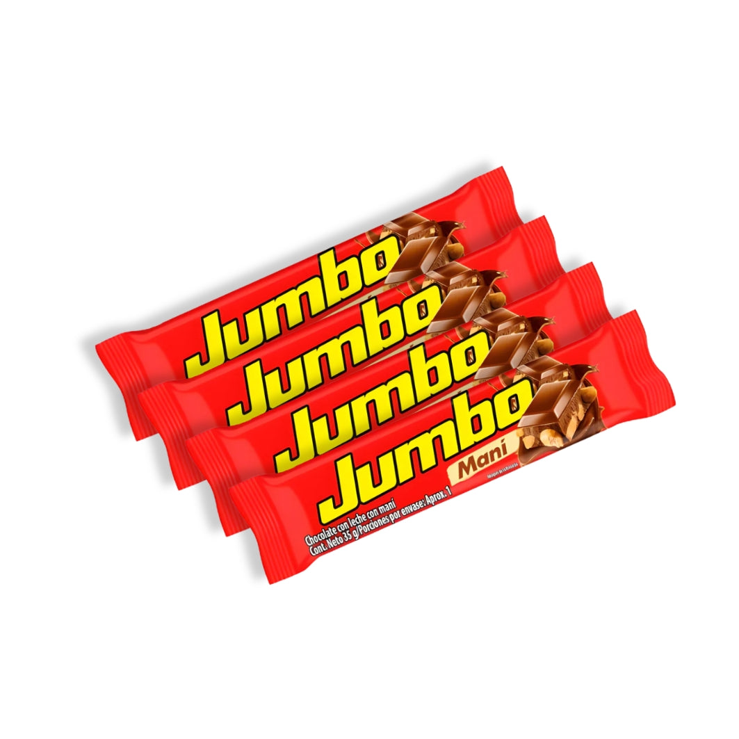 Chocolatina Jumbo Mani 35g por 4 unidades